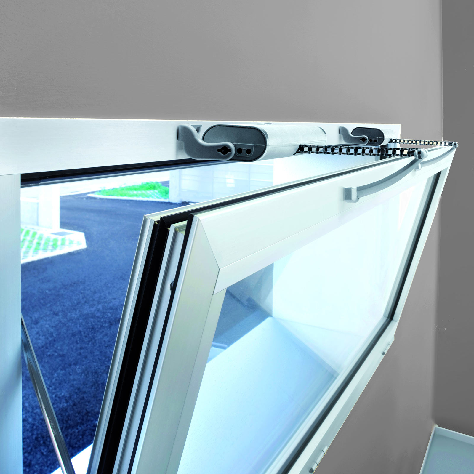 Fensterantrieb für Kipp- und Klappfenster LIWIN 25 - weiß