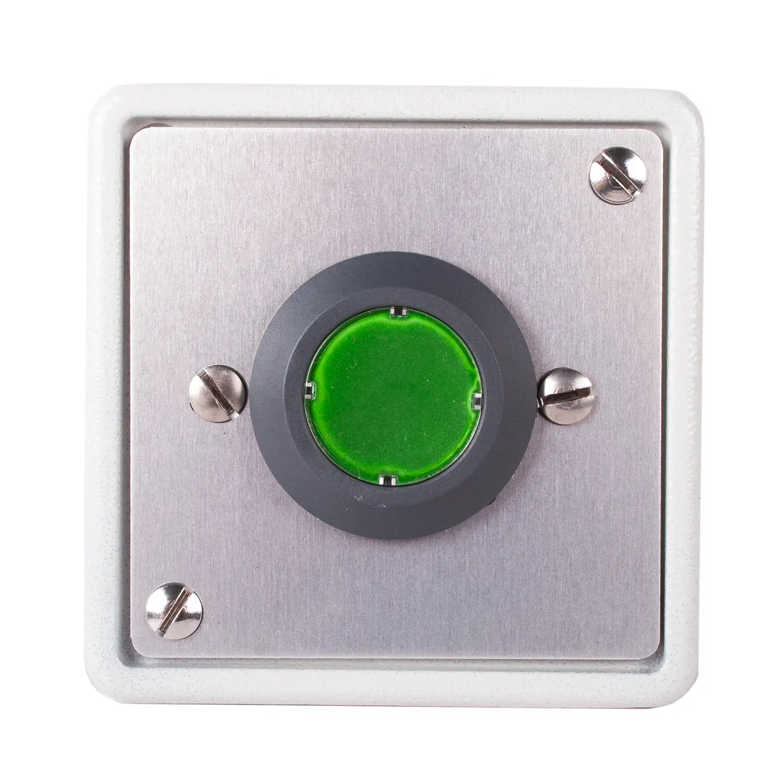 Unterputz Druckknopf Taster grün in Metallgehäuse ET46 mm