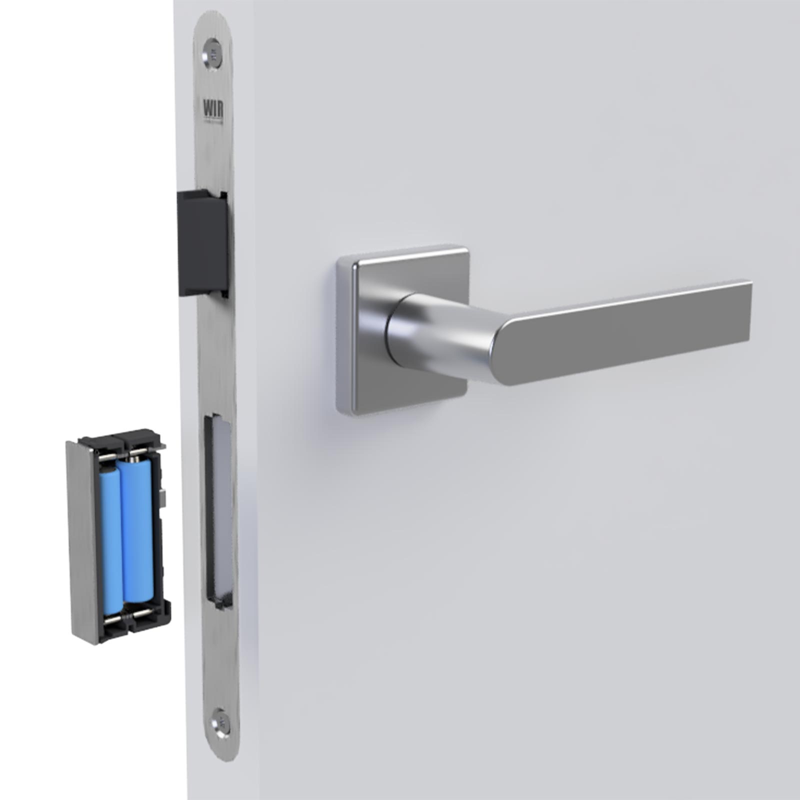 WIR eSCH320 Elektronisches Türschloss für DIN-Rechts/Links-Türen mit Panikfunktion Rechts/Links